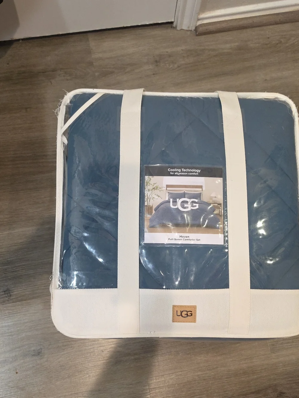 UGG Haven Full/Queen Comforter Set- Pacific Blue